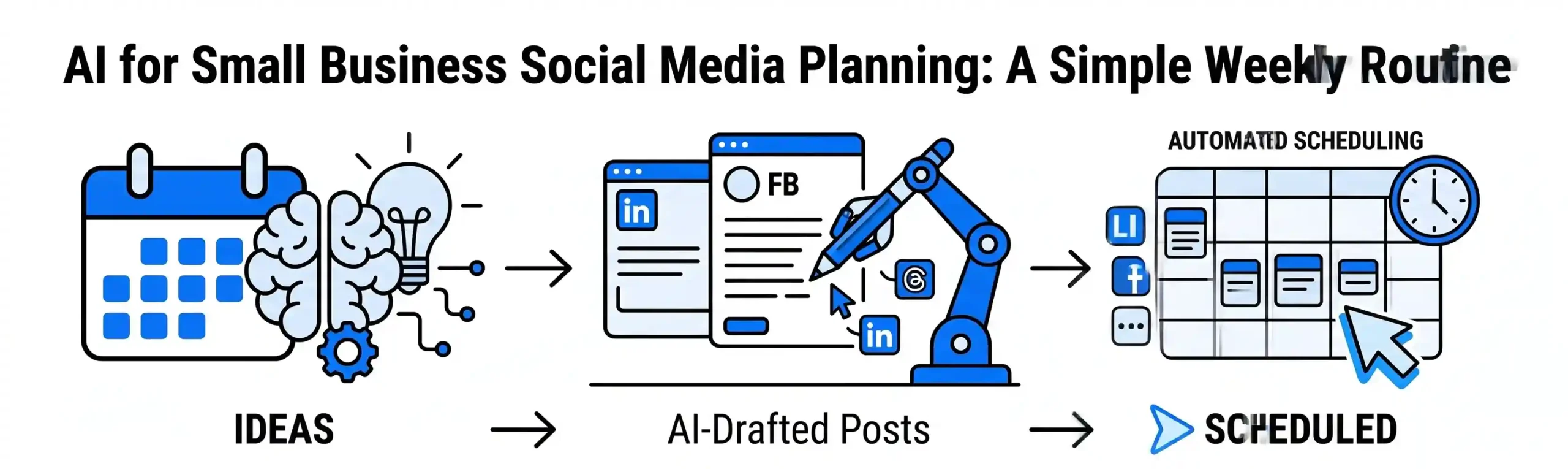AI for Small Business Social Media Planning: A Simple Weekly Routine